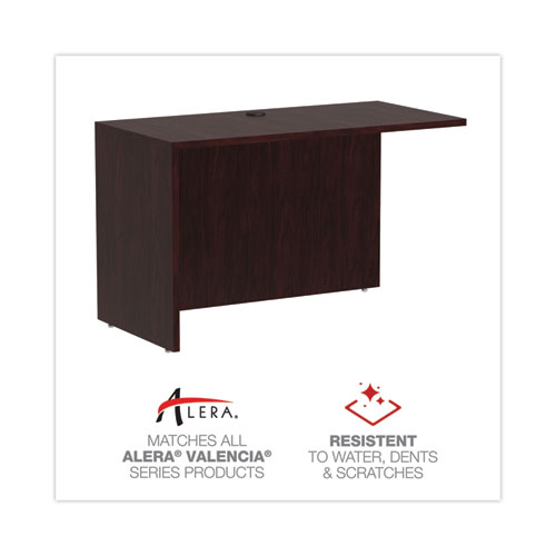 Picture of Alera Valencia Series Reversible Return/Bridge Shell, 47.25w x 23.63d x 29.5h, Mahogany