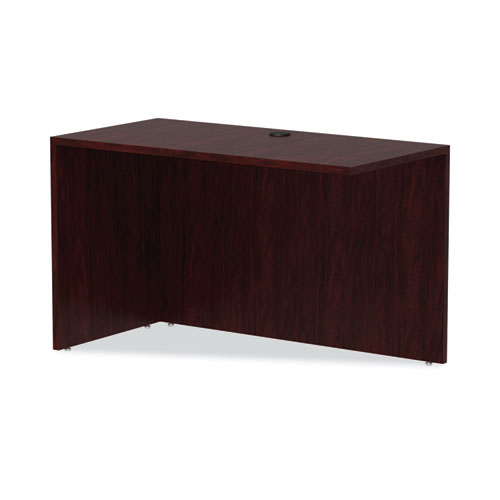 Picture of Alera Valencia Series Reversible Return/Bridge Shell, 47.25w x 23.63d x 29.5h, Mahogany