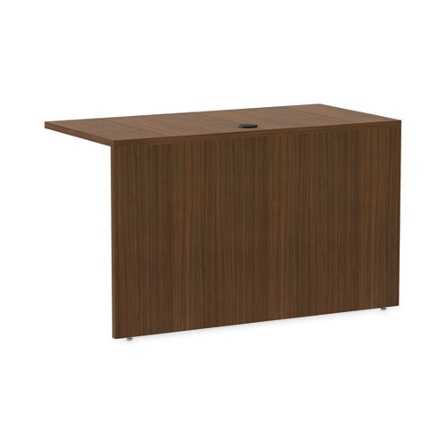 Picture of Alera Valencia Series Reversible Return/Bridge Shell, 47.25w x 23.63d x 29.5h, Modern Walnut