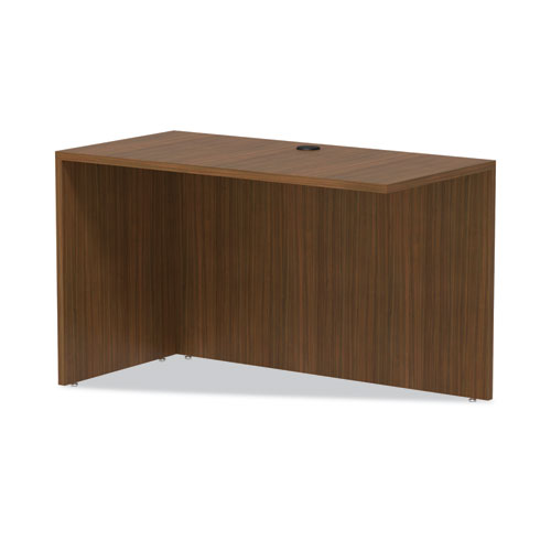 Picture of Alera Valencia Series Reversible Return/Bridge Shell, 47.25w x 23.63d x 29.5h, Modern Walnut