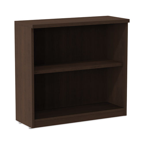 Picture of Alera Valencia Series Bookcase, Two-Shelf, 31.75w x 14d x 29.5h, Espresso
