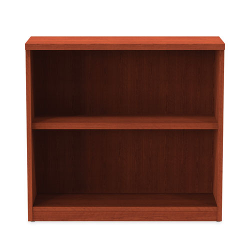 Picture of Alera Valencia Series Bookcase, Two-Shelf, 31.75w x 14d x 29.5h, Med Cherry