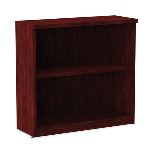 Alera+Valencia+Series+Bookcase%2C+Two-Shelf%2C+31.75w+x+14d+x+29.5h%2C+Mahogany