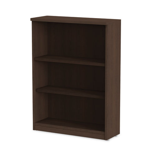 Picture of Alera Valencia Series Bookcase, Three-Shelf, 31.75w x 14d x 39.38h, Espresso