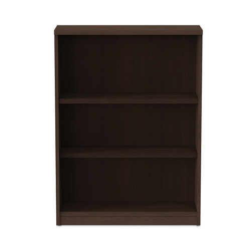 Picture of Alera Valencia Series Bookcase, Three-Shelf, 31.75w x 14d x 39.38h, Espresso