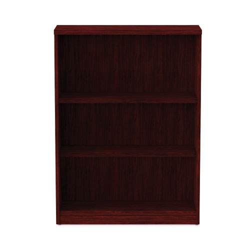 Picture of Alera Valencia Series Bookcase, Three-Shelf, 31.75w x 14d x 39.38h, Mahogany