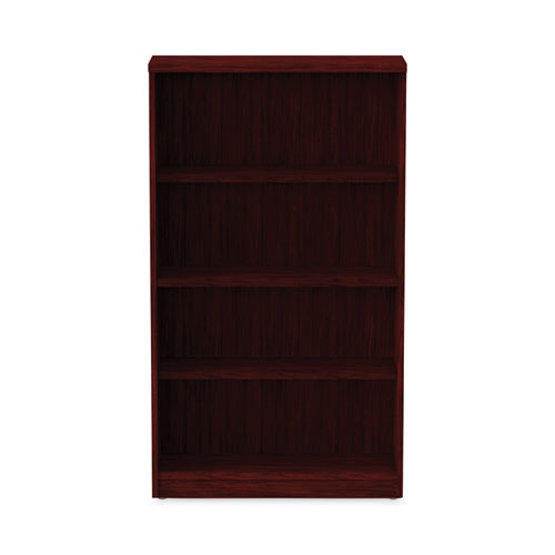 Picture of Alera Valencia Series Bookcase, Four-Shelf, 31.75w x 14d x 54.88h, Mahogany