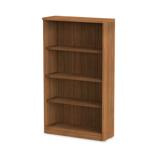 Picture of Alera Valencia Series Bookcase, Four-Shelf, 31.75w x 14d x 54.88h, Modern Walnut