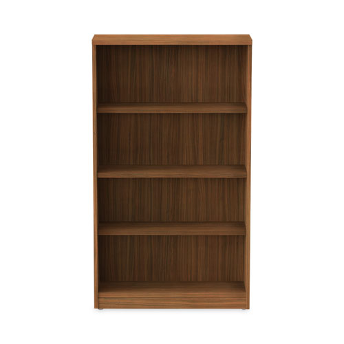 Picture of Alera Valencia Series Bookcase, Four-Shelf, 31.75w x 14d x 54.88h, Modern Walnut