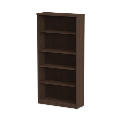 Picture of Alera Valencia Series Bookcase, Five-Shelf, 31.75w x 14d x 64.75h, Espresso