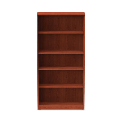 Picture of Alera Valencia Series Bookcase, Five-Shelf, 31.75w x 14d x 64.75h, Medium Cherry