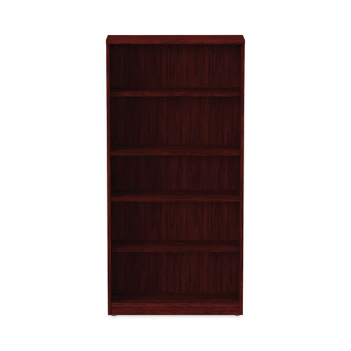 Picture of Alera Valencia Series Bookcase, Five-Shelf, 31.75w x 14d x 64.75h, Mahogany