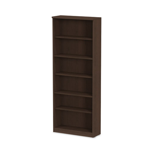 Picture of Alera Valencia Series Bookcase, Six-Shelf, 31.75w x 14d x 80.25h, Espresso