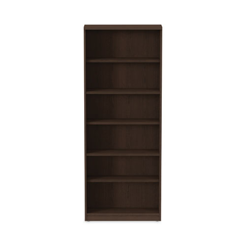 Picture of Alera Valencia Series Bookcase, Six-Shelf, 31.75w x 14d x 80.25h, Espresso