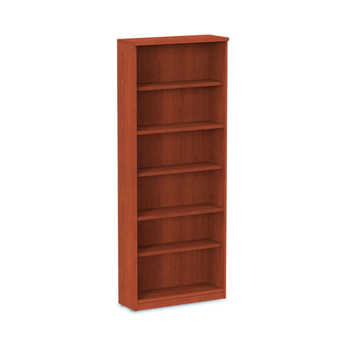 Picture of Alera Valencia Series Bookcase, Six-Shelf, 31.75w x 14d x 80.25h, Medium Cherry