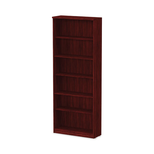 Picture of Alera Valencia Series Bookcase, Six-Shelf, 31.75w x 14d x 80.25h, Mahogany