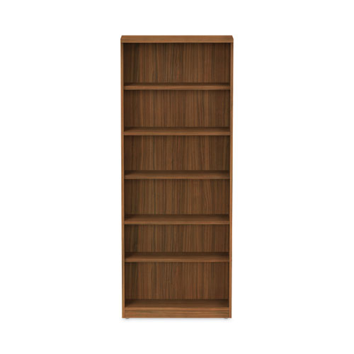 Picture of Alera Valencia Series Bookcase, Six-Shelf, 31.75w x 14d x 80.25h, Modern Walnut