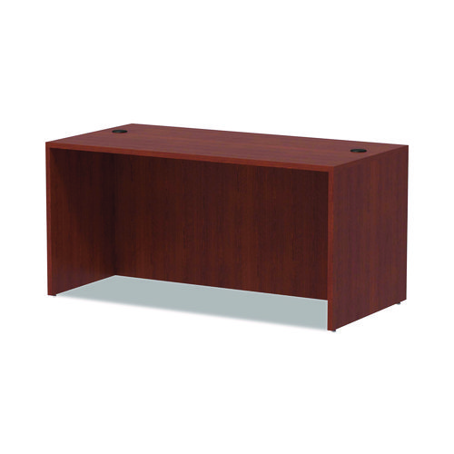 Picture of Alera Valencia Series Straight Front Desk Shell, 59.13" x 29.5" x 29.63", Medium Cherry