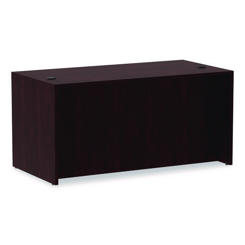 Picture of Alera Valencia Series Straight Front Desk Shell, 59.13" x 29.5" x 29.63", Mahogany