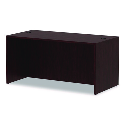 Picture of Alera Valencia Series Straight Front Desk Shell, 59.13" x 29.5" x 29.63", Mahogany