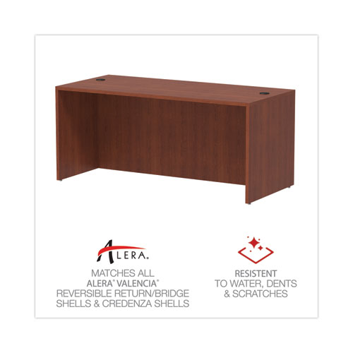 Picture of Alera Valencia Series Straight Front Desk Shell, 65" x 29.5" x 29.63", Medium Cherry