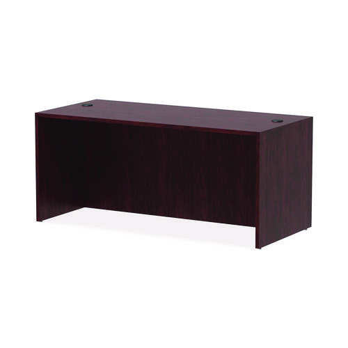 Picture of Alera Valencia Series Straight Front Desk Shell, 65" x 29.5" x 29.63", Mahogany