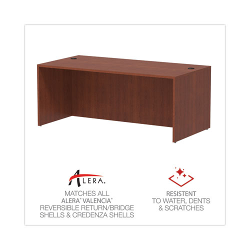 Picture of Alera Valencia Series Straight Front Desk Shell, 71" x 35.5" x 29.63", Medium Cherry