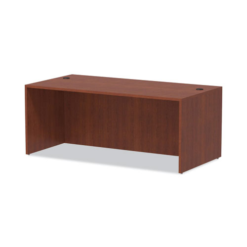 Picture of Alera Valencia Series Straight Front Desk Shell, 71" x 35.5" x 29.63", Medium Cherry