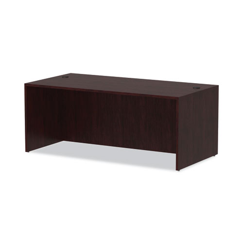 Picture of Alera Valencia Series Straight Front Desk Shell, 71" x 35.5" x 29.63", Mahogany