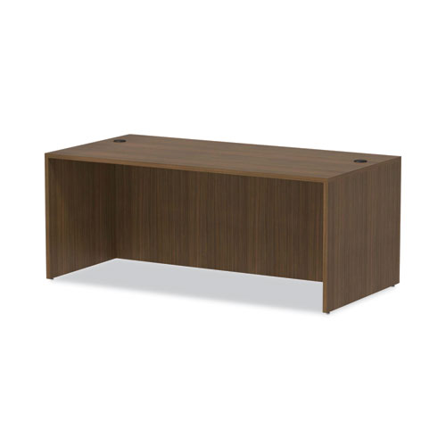 Picture of Alera Valencia Series Straight Front Desk Shell, 71" x 35.5" x 29.63", Modern Walnut