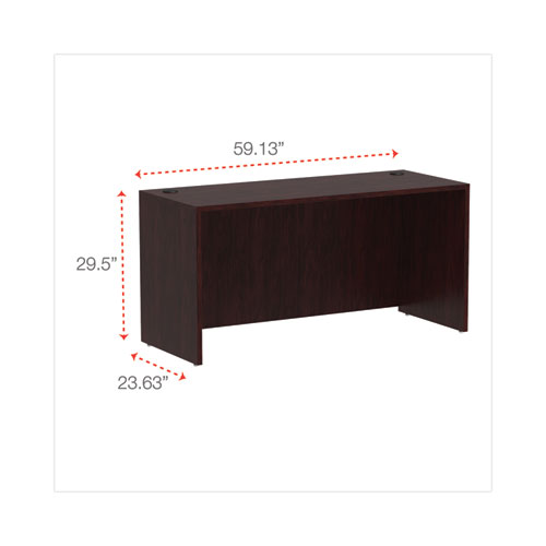 Picture of Alera Valencia Series Credenza Shell, 59.13w x 23.63d x 29.5h, Mahogany