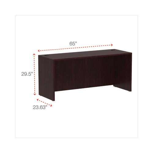 Picture of Alera Valencia Series Credenza Shells, 65w x 23.6d x 29.5h, Mahogany