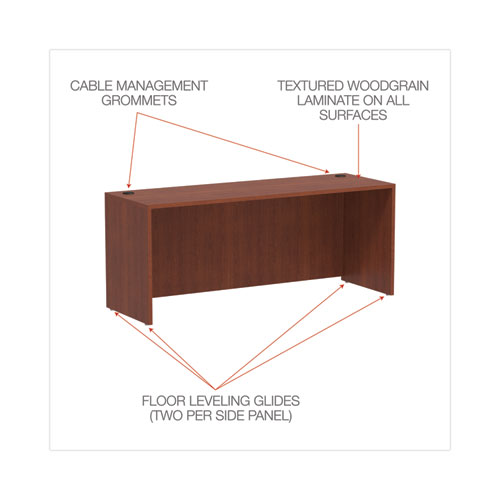 Picture of Alera Valencia Series Credenza Shell, 70.88w x 23.63d x 29.5h, Medium Cherry