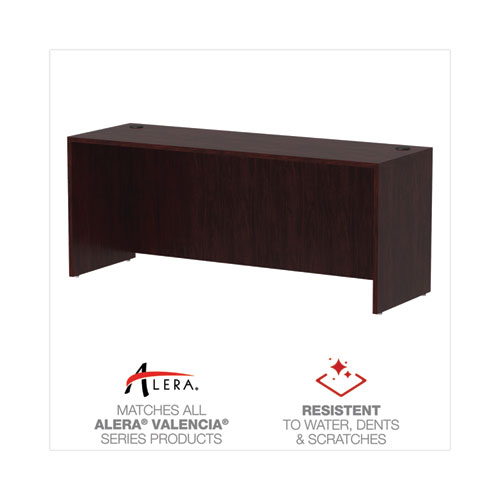 Picture of Alera Valencia Series Credenza Shell, 70.88w x 23.63d x 29.5h, Mahogany