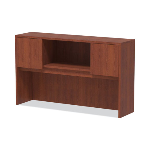 Picture of Alera Valencia Series Hutch with Doors, 4 Compartments, 58.88w x 15d x 35.38h, Medium Cherry