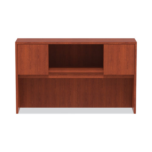 Picture of Alera Valencia Series Hutch with Doors, 4 Compartments, 58.88w x 15d x 35.38h, Medium Cherry