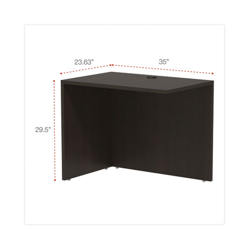 Picture of Alera Valencia Series Reversible Return/Bridge Shell, 35w x 23.63d x 29.5h, Espresso