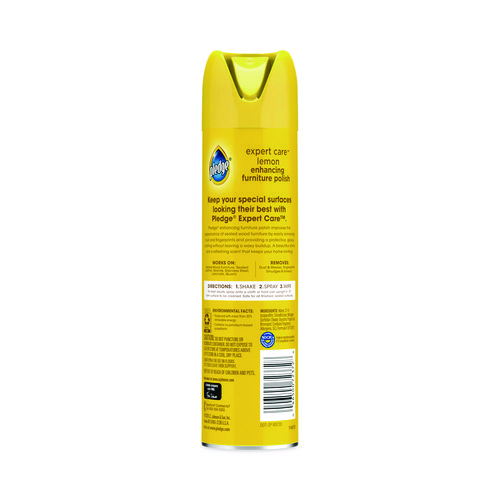 Picture of Furniture Polish, Lemon, 9.7 oz Aerosol Spray, 6/Carton