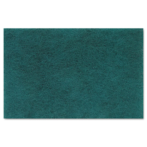 Picture of Medium-Duty Scouring Pad, 6 x 9, Green, 20/Carton