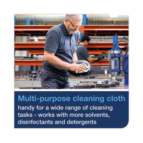 Picture of Industrial Cleaning Cloths, 1-Ply, 16.34 x 14, Gray, 210 Wipes/Box