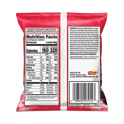 Picture of Big Chocolate Brownie, 2.5 oz Packet, 2 Brownies/Pack, 60 Packs/Carton