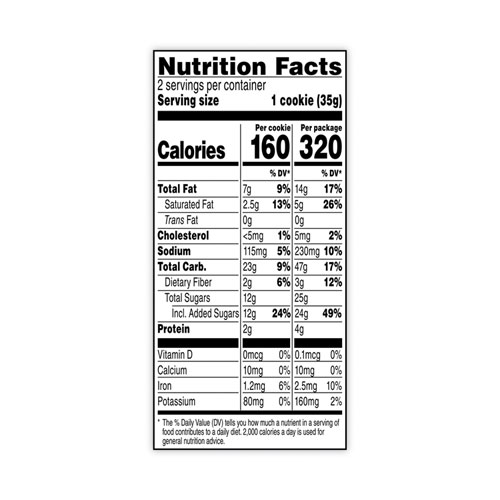 Picture of Big Chocolate Brownie, 2.5 oz Packet, 2 Brownies/Pack, 60 Packs/Carton