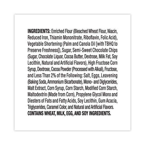 Picture of Big Chocolate Brownie, 2.5 oz Packet, 2 Brownies/Pack, 60 Packs/Carton