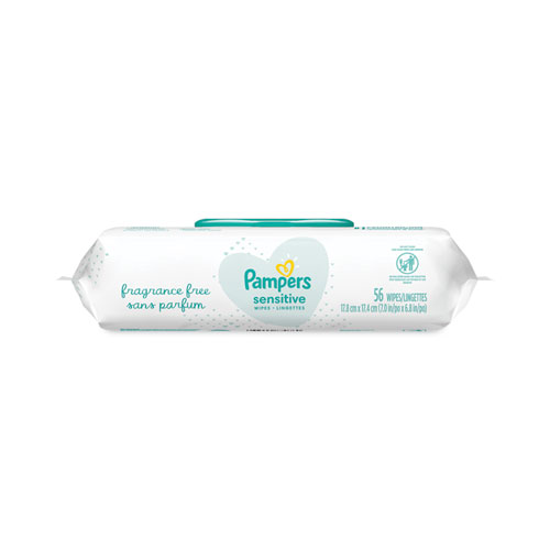 Picture of Sensitive Baby Wipes, 1-Ply, 6.8 x 7, Unscented, White, 56/Pack