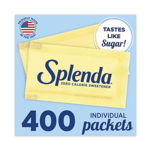 Picture of No Calorie Sweetener Packets, 0.035 oz Packets, 400/Box, 6 Boxes/Carton