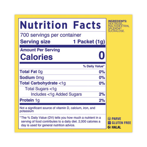 Picture of No Calorie Sweetener Packets, 700/Box