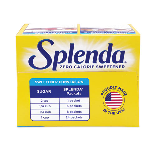 Picture of No Calorie Sweetener Packets, 0.035 oz Packets, 400/Box, 6 Boxes/Carton