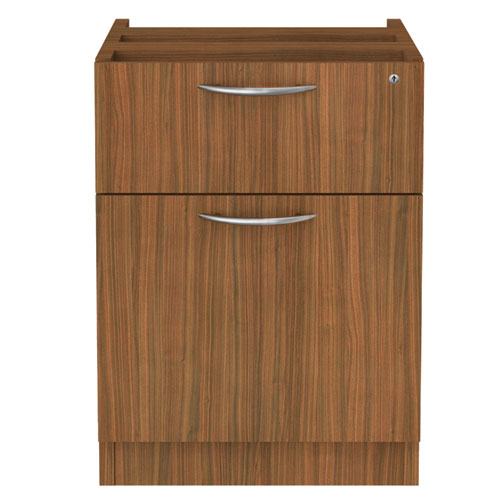 Picture of Alera Valencia Series Hanging Pedestal File, Left/Right, 2-Drawer: Box/File, Legal/Letter, Modern Walnut,15.63 x 20.5 x 19.25