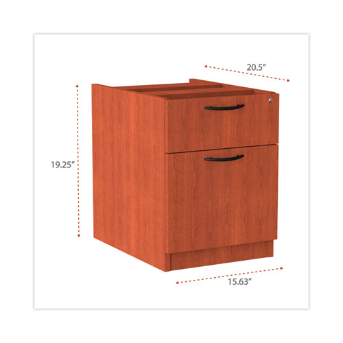 Picture of Alera Valencia Series Hanging Pedestal File, Left/Right, 2-Drawer: Box/File, Legal/Letter, Cherry, 15.63 x 20.5 x 19.25