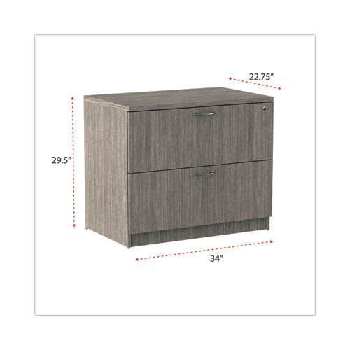 Picture of Alera Valencia Series Lateral File, 2 Legal/Letter-Size File Drawers, Gray, 34" x 22.75" x 29.5"